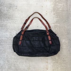 Black Leather Revel New York Handbag